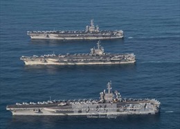 Các tàu sân bay Mỹ rời Bán đảo Triều Tiên, Tổng thống Mỹ cảnh báo gia tăng sức ép 